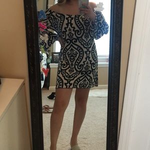 Red Lolly Boutique Bell Sleeved Dress size S/M